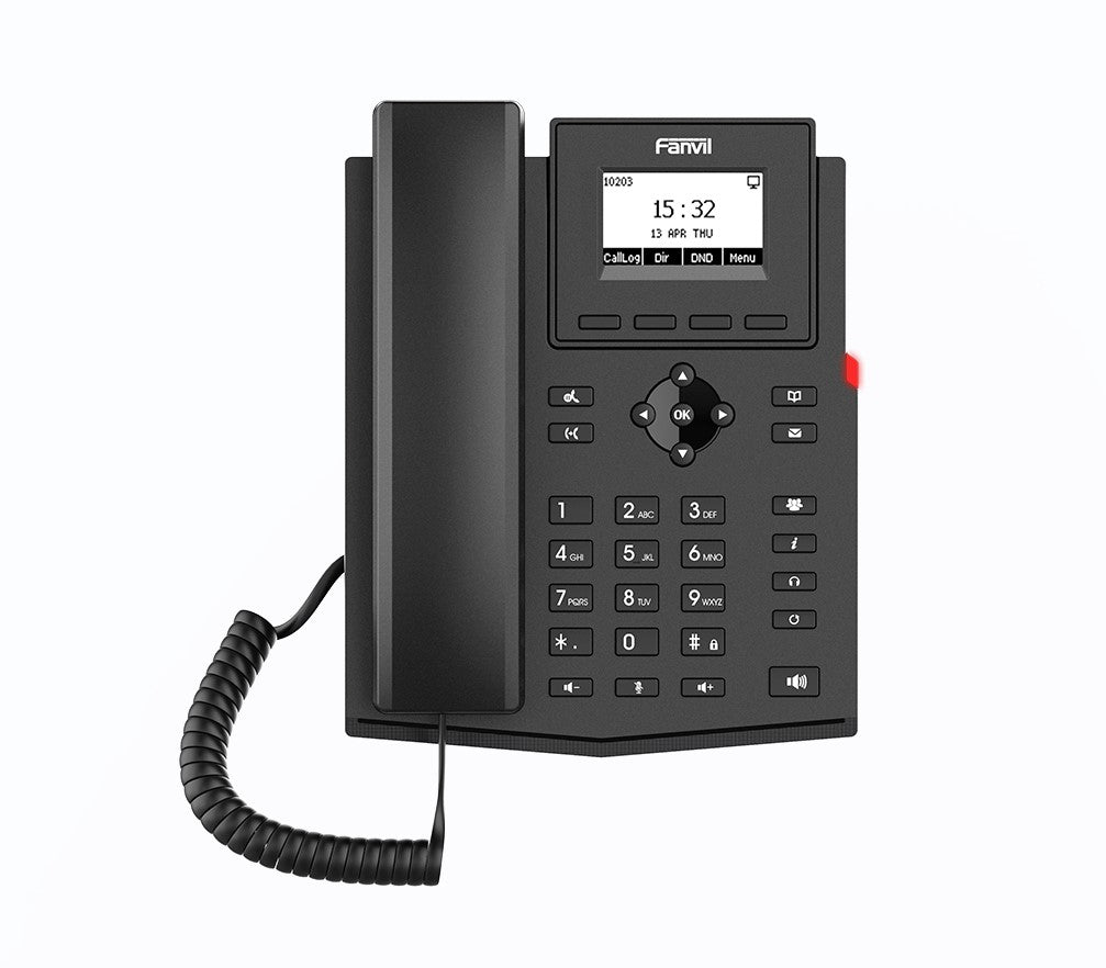Fanvil X301P Entry Level IP Phone, 2.3' Dot-matrix screen, 10/100Mbps, PoE, Cost-Effective SIP Phone With Multi-Function, 6-Way Audio Conference, 2SIP Fanvil X301P Entry Level IP Phone, 2.3' Dot-matrix screen, 10/100Mbps, PoE, Cost-Effective SIP Phone With Multi-Function, 6-Way Audio Conference, 2SIP